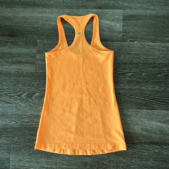 Lululemon Cool Racerback Tank Creamsicle Pop Sz 4 First Release Classic Core Top - Picture 7 of 14